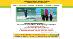 Desktop Screenshot of huntingtonbeachsurfinglessons.com